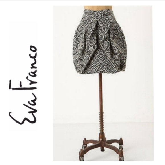 Anthropology by Eva Franco Bow Front Sewn in Lining Skirt Size 0 - Picture 1 of 13